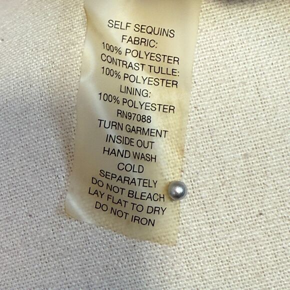 Delia's | Silver Sequin Skater Dress | Sz 7 | Junior - Picture 10 of 11